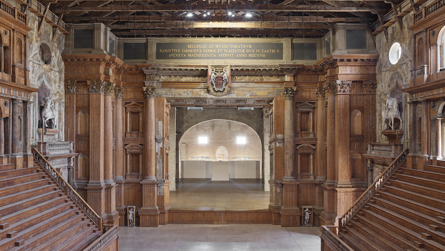 Teatro Farnese, veduta dalla cavea verso il proscenio. Ph. Giovanni Hänninen